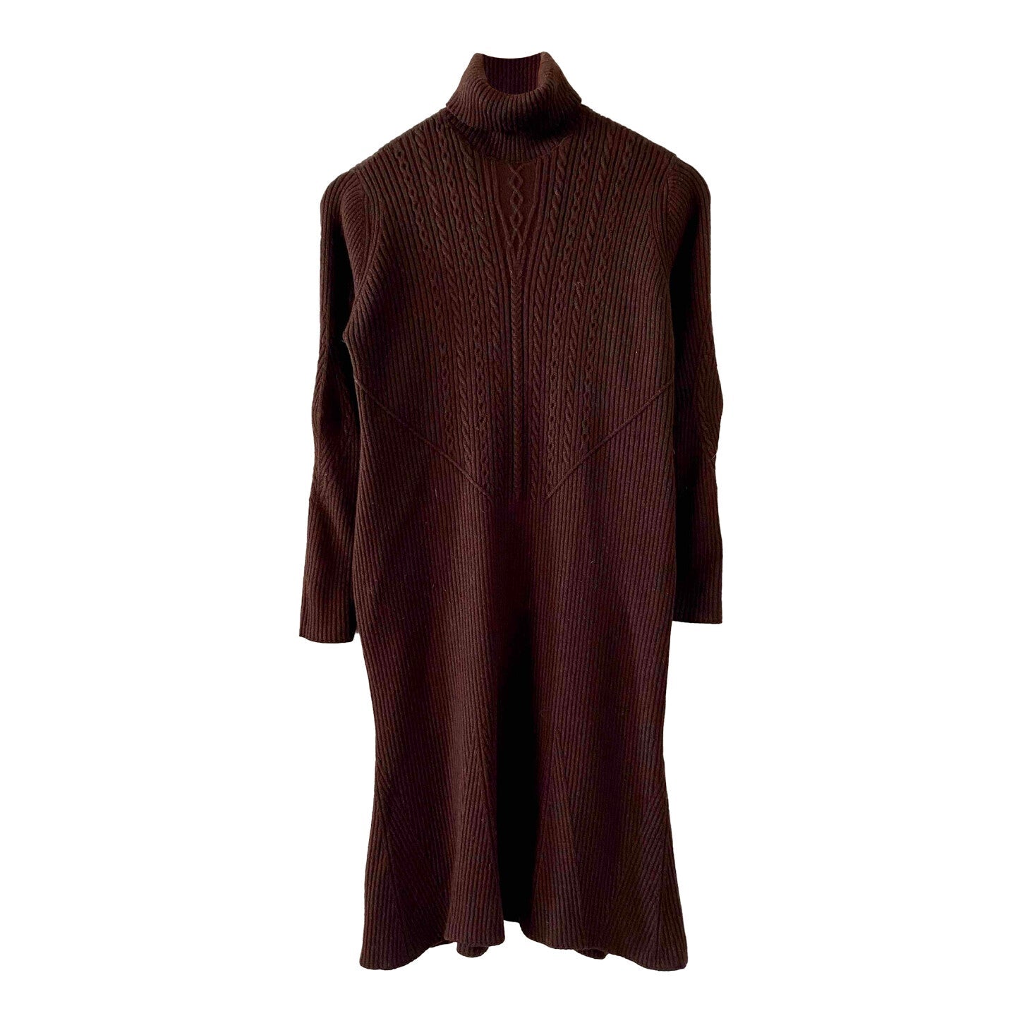 Wool turtleneck dress