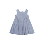 Betty, robe chasuble en pied de poule