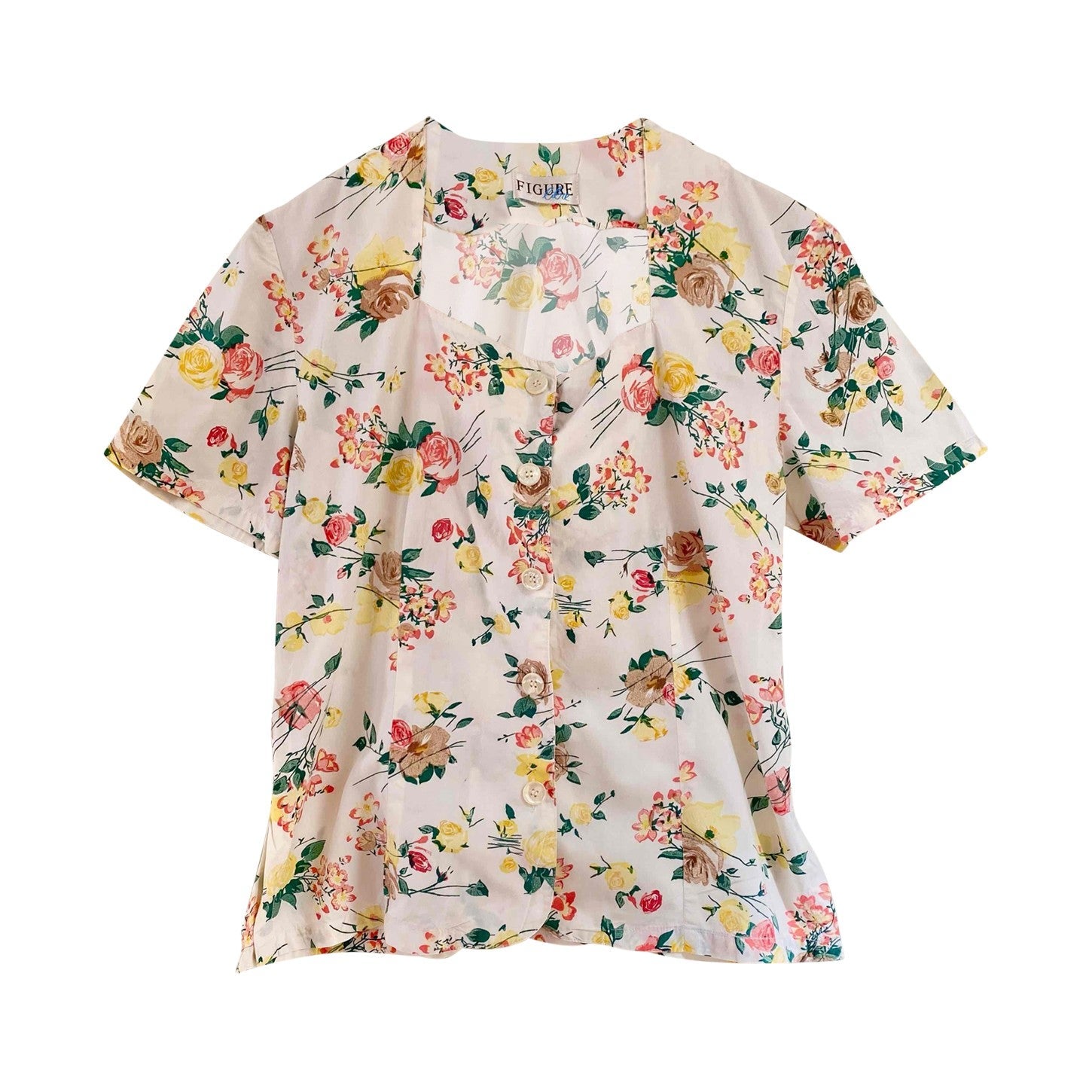 Blouse à fleurs