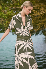 Branch Skirt in Green - Johanna Ortiz