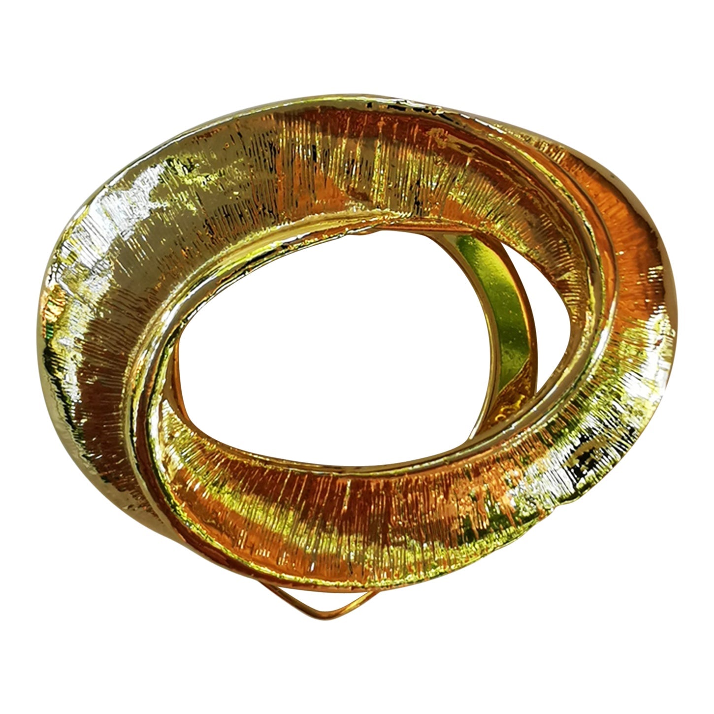 Broche en métal doré