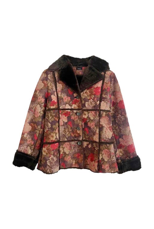 Coat with flowers