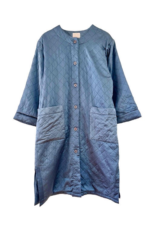 Quilted silk coat