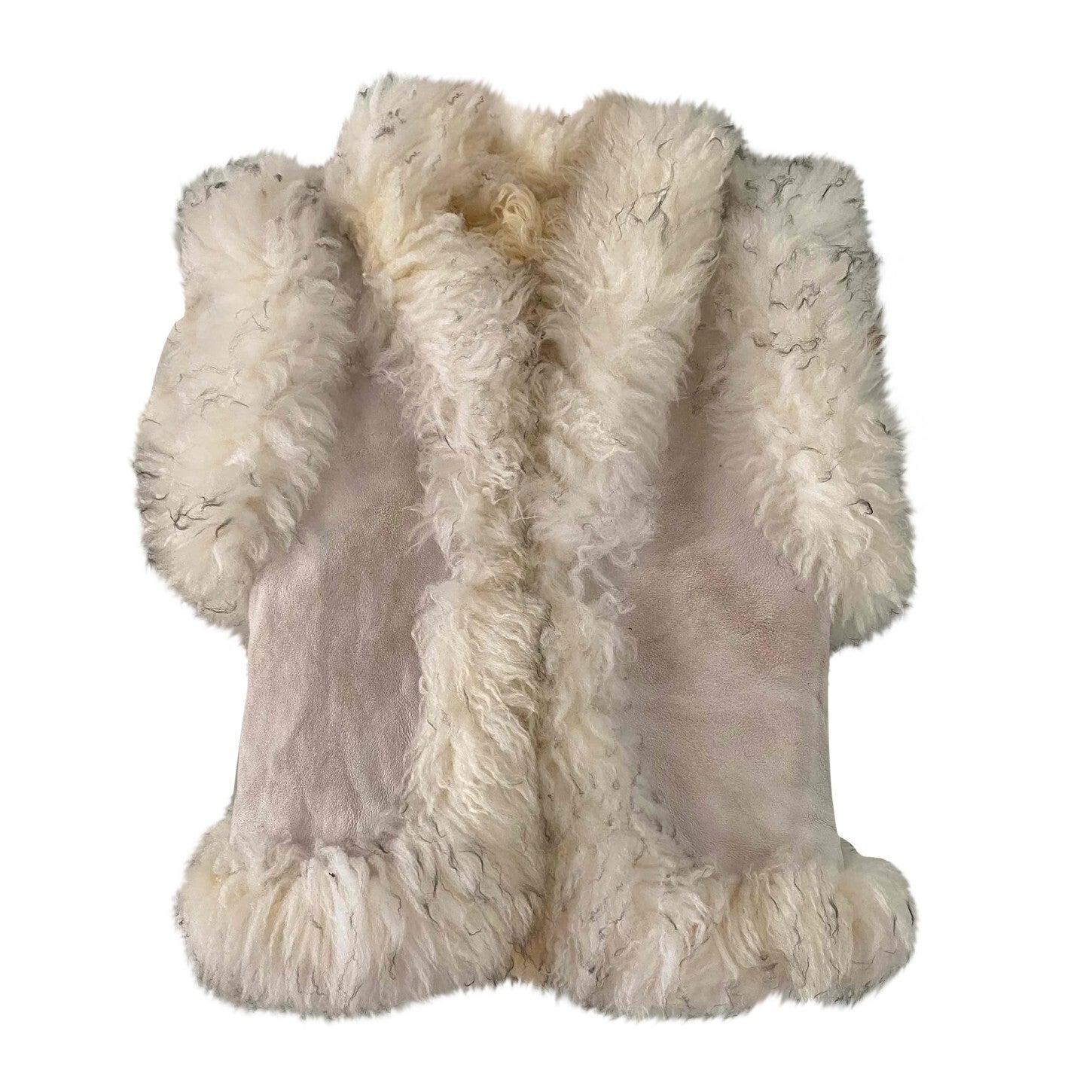 Wool-lined leather vest