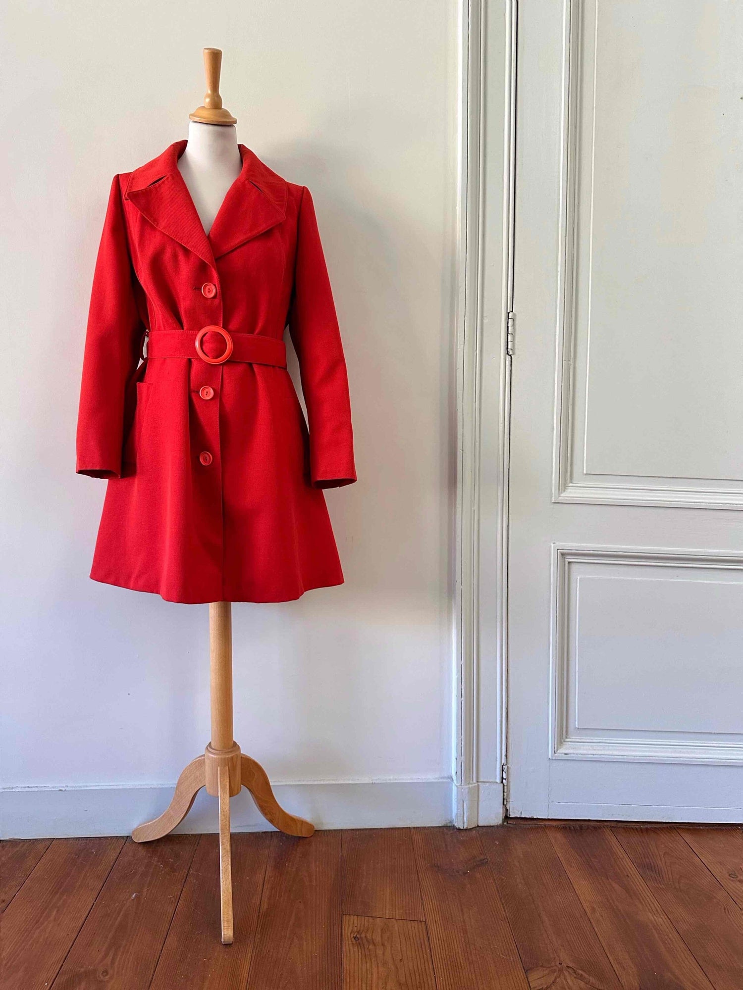 Trench-coat en laine