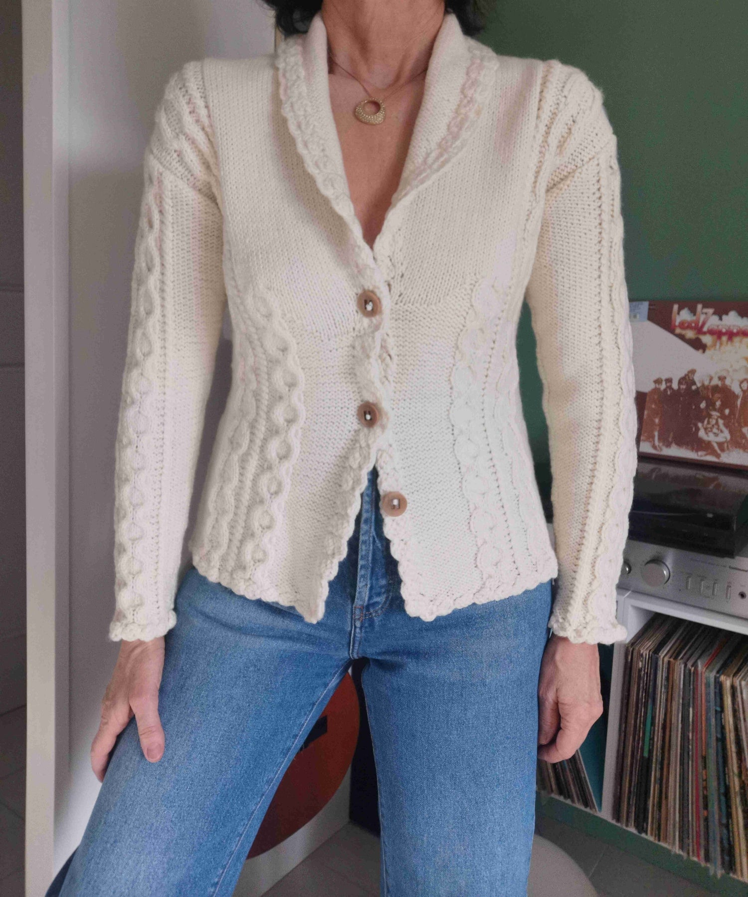 Wool cardigan