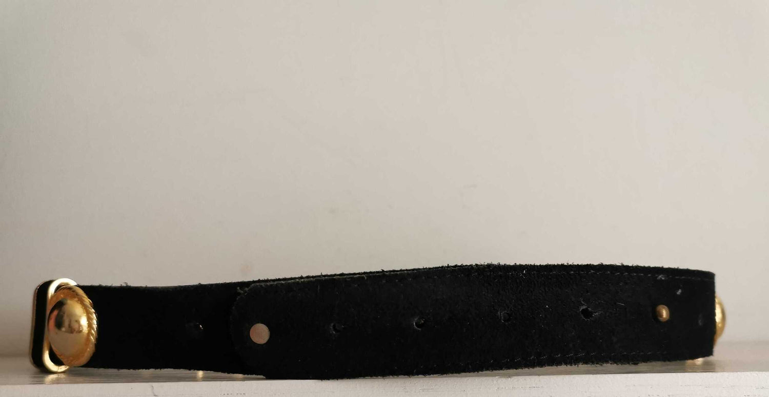 Suede belt