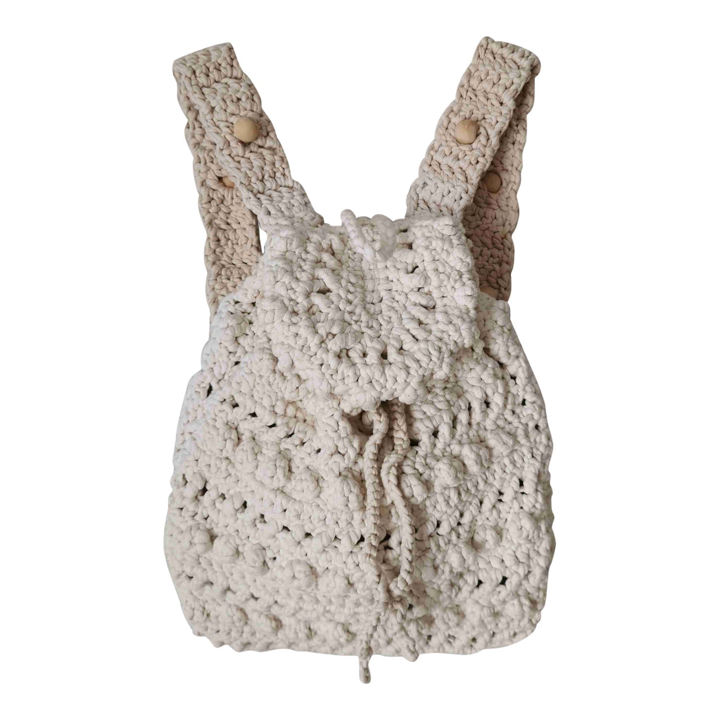 Crocheted backpack