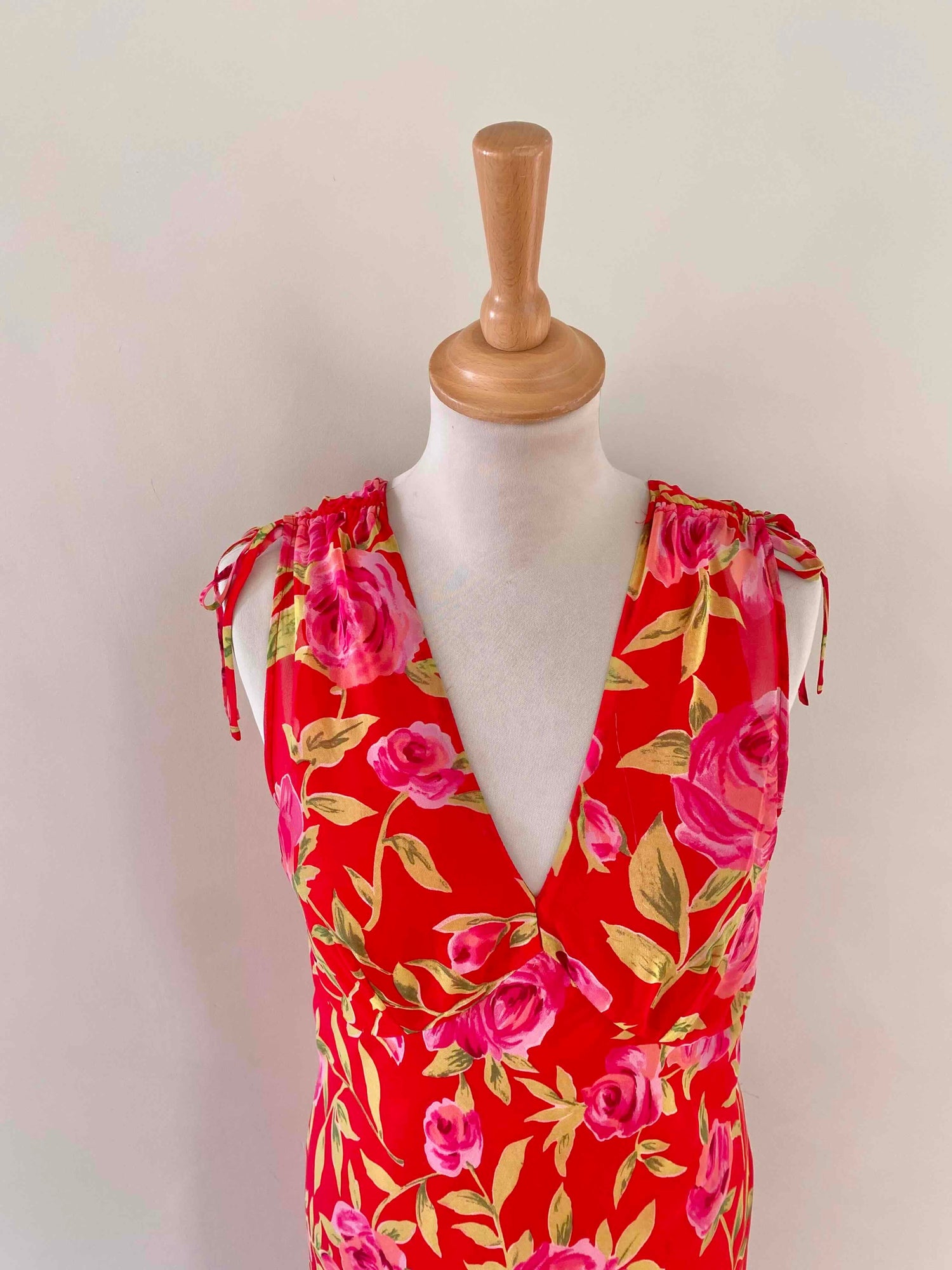 Robe midi à fleurs