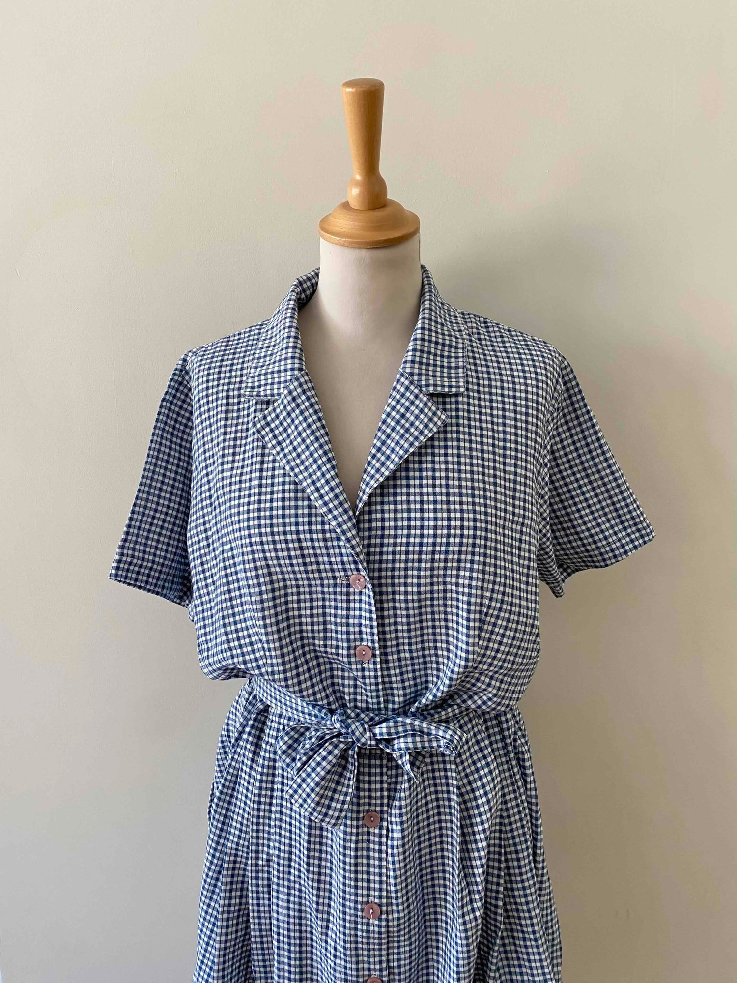 Mini robe chemise vichy