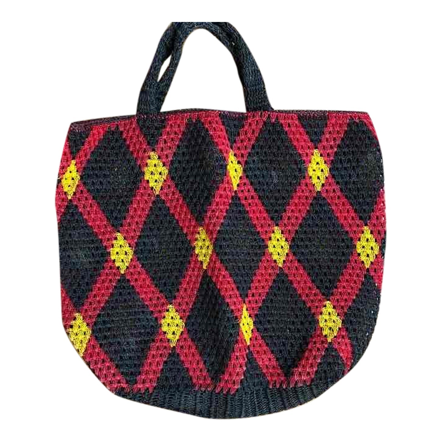 Woven plastic basket