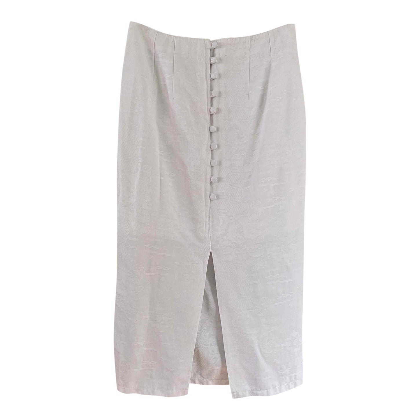 Jupe damassée en lin