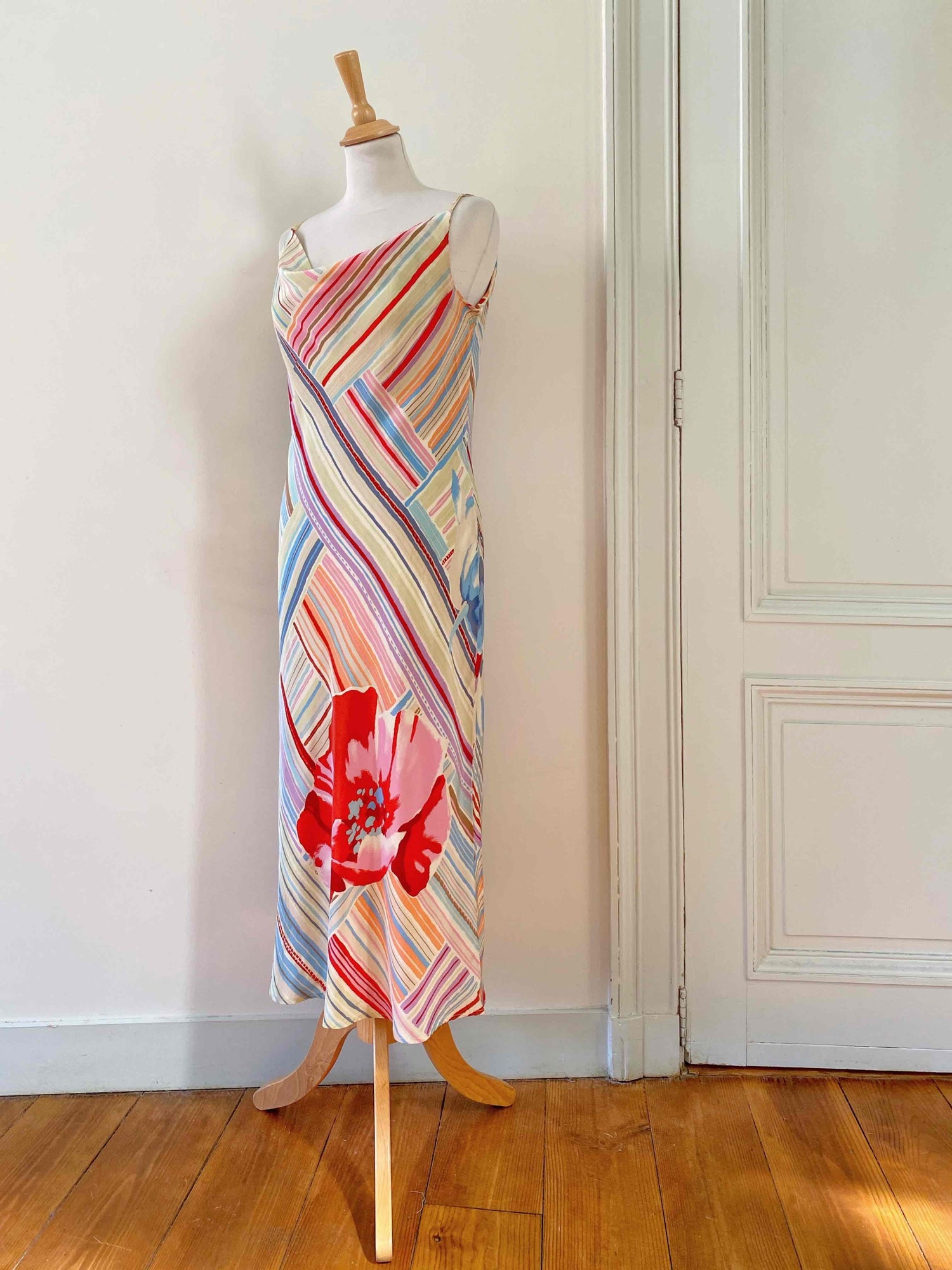 Long silk dress