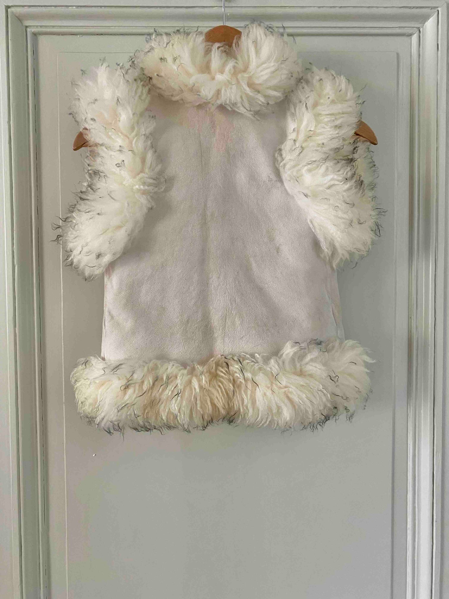 Wool-lined leather vest