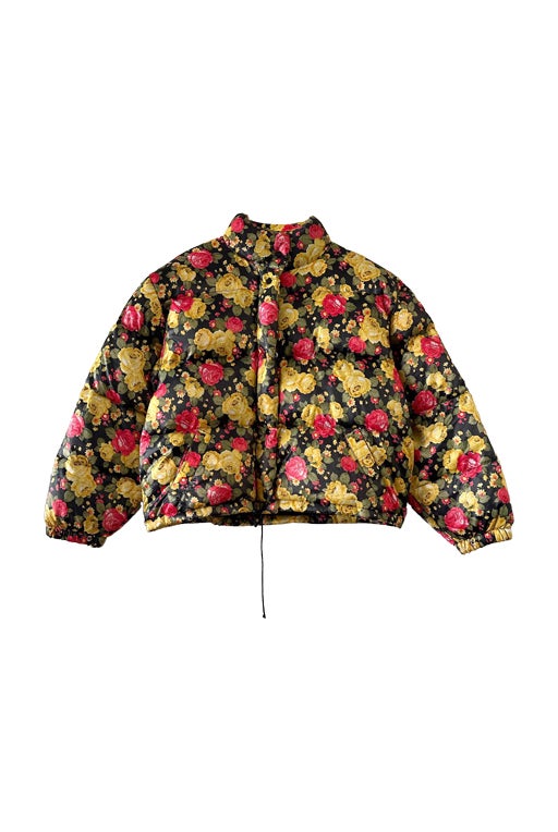 Floral puffer jacket