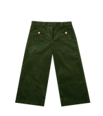 Camilla, pantalon en velours côtelé olive