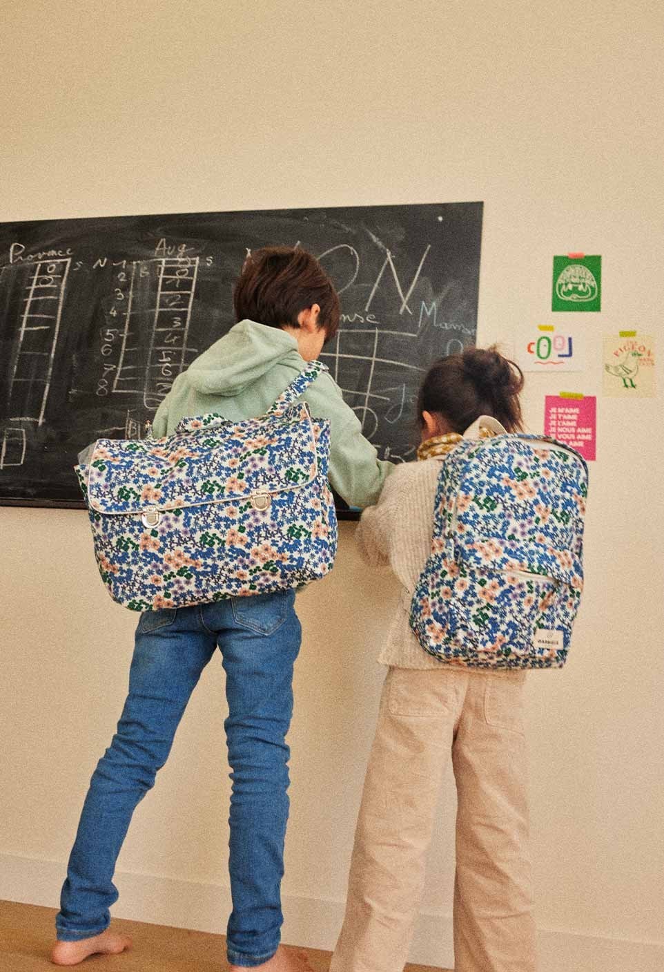 Cartable Flower Azur