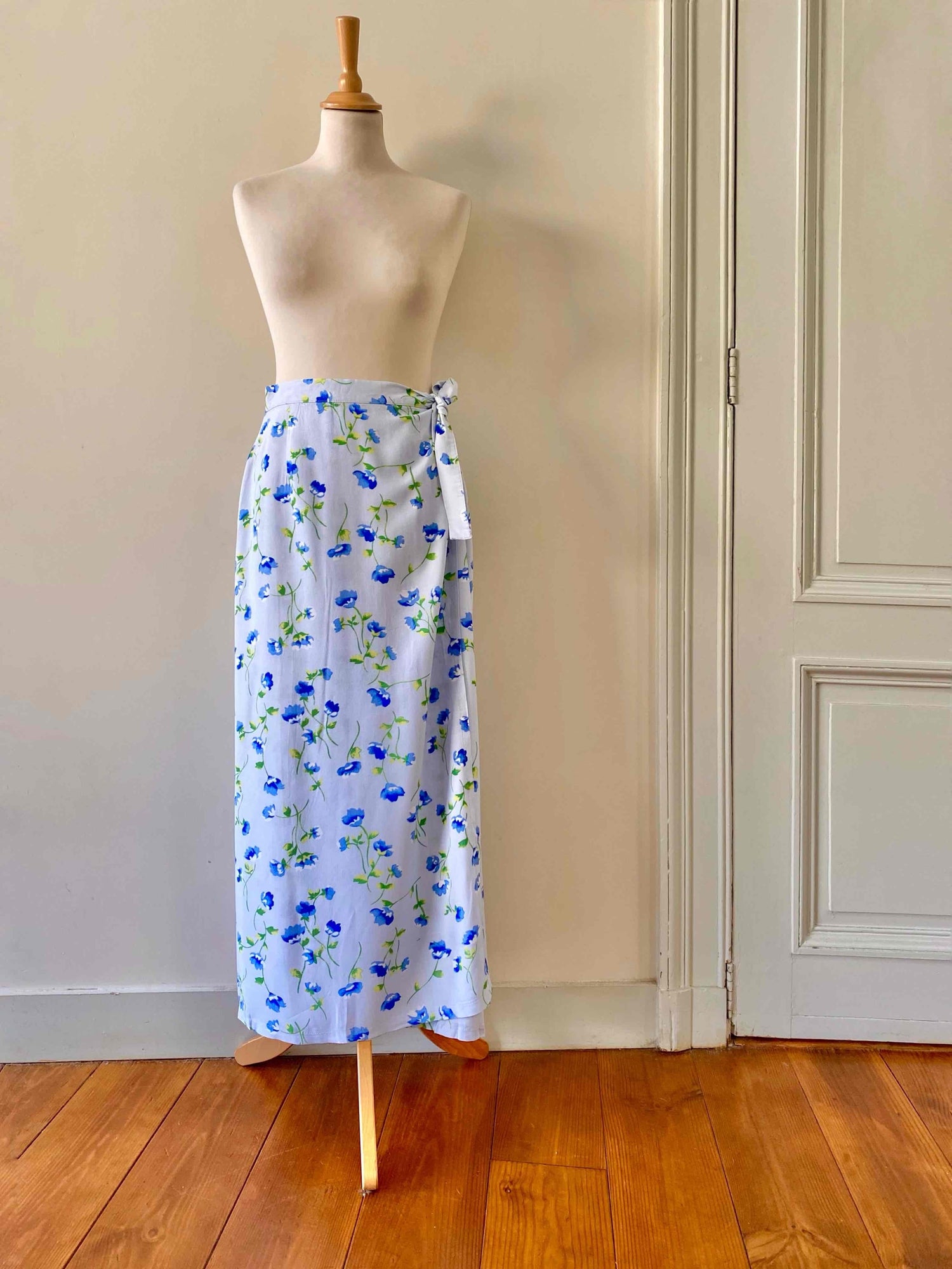 Floral wrap skirt