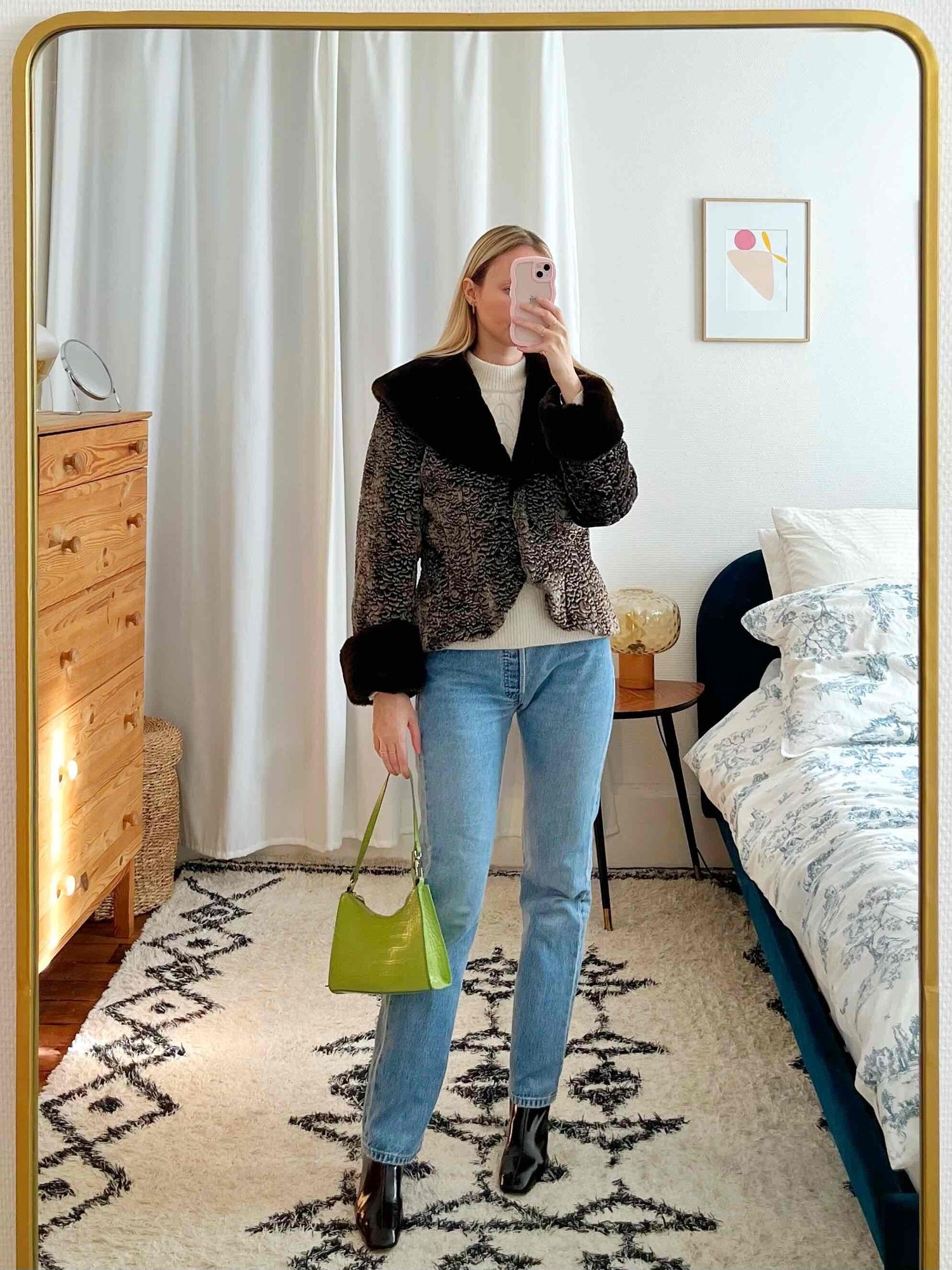 Veste en fausse fourrure