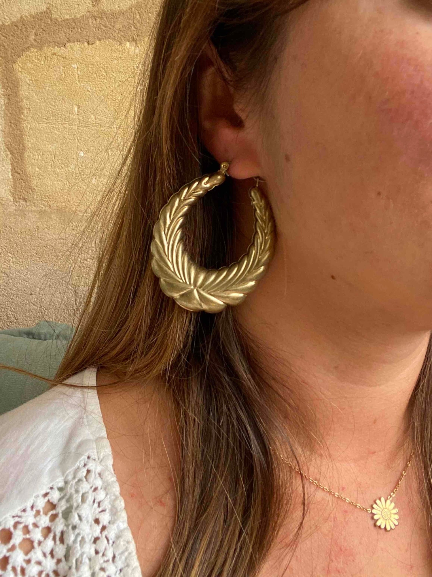 Boucles d’oreilles doré