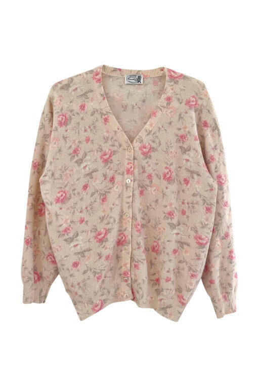 Cardigan à fleurs