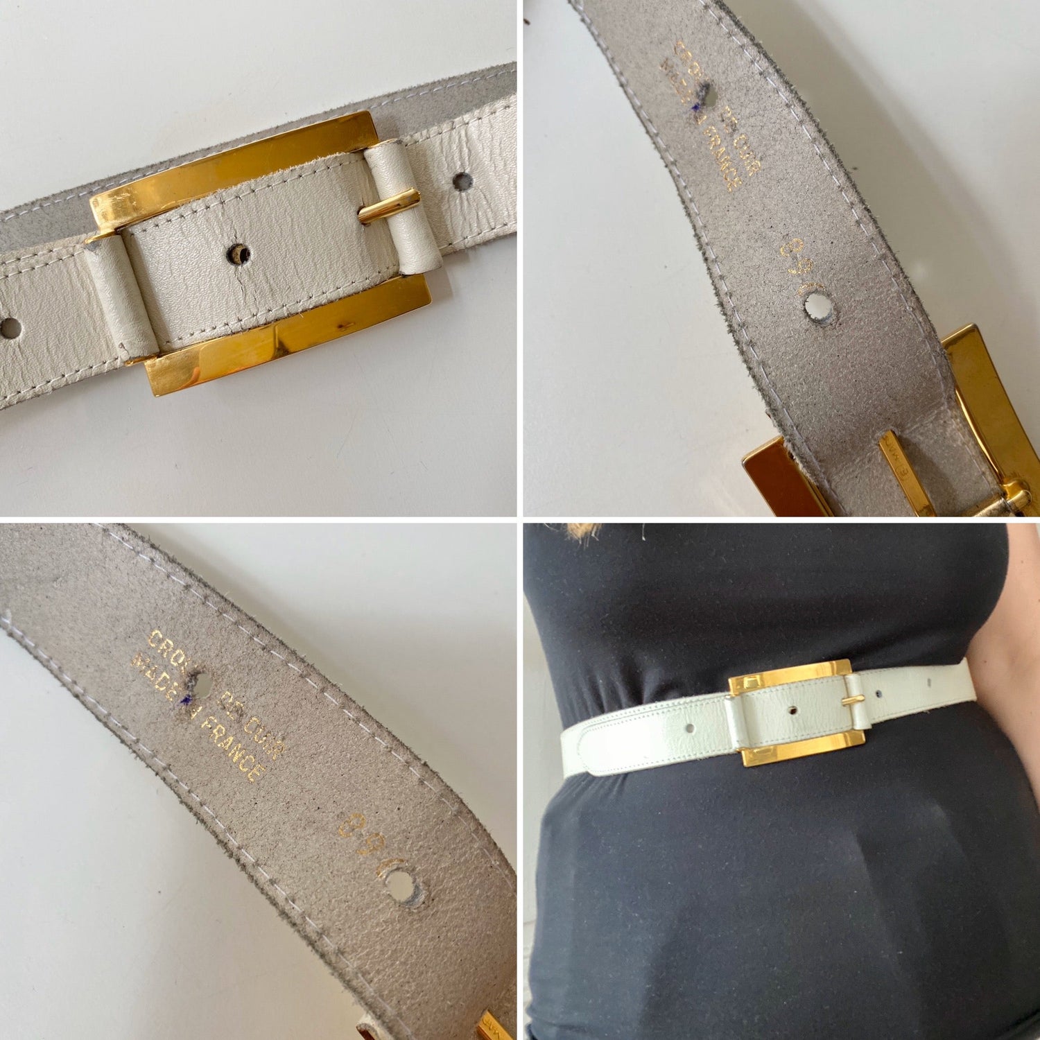 Leather belt