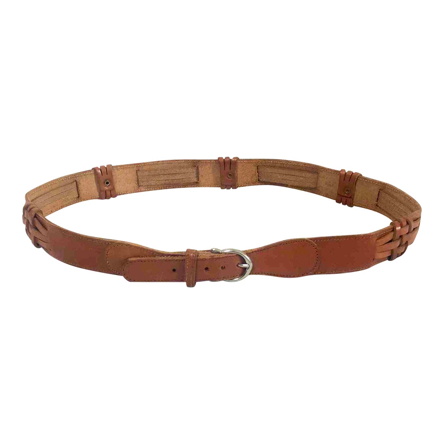 Ceinture en cuir tressé