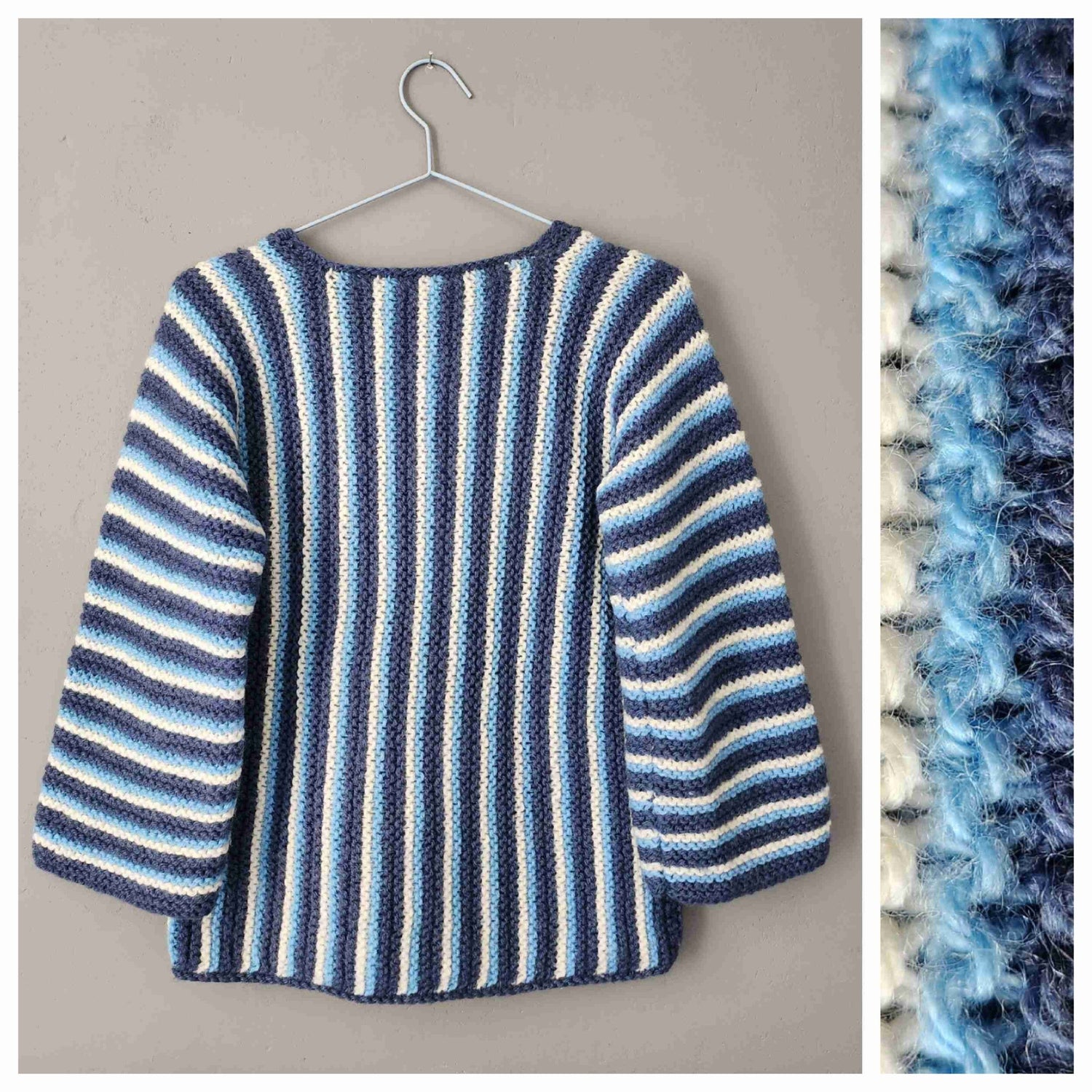 Pull en laine à rayures