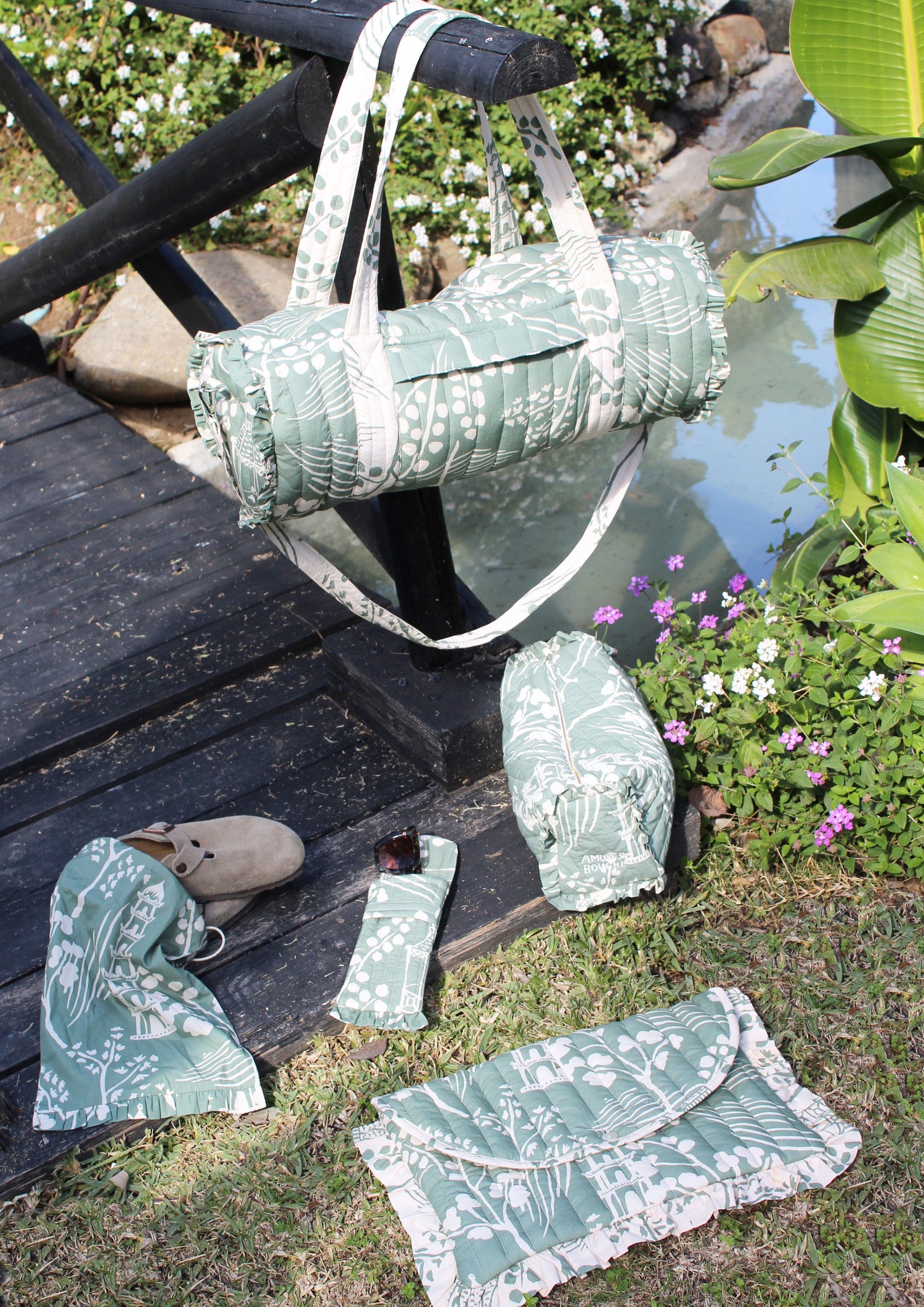 Chinoiserie Shoe Bag Set of 2