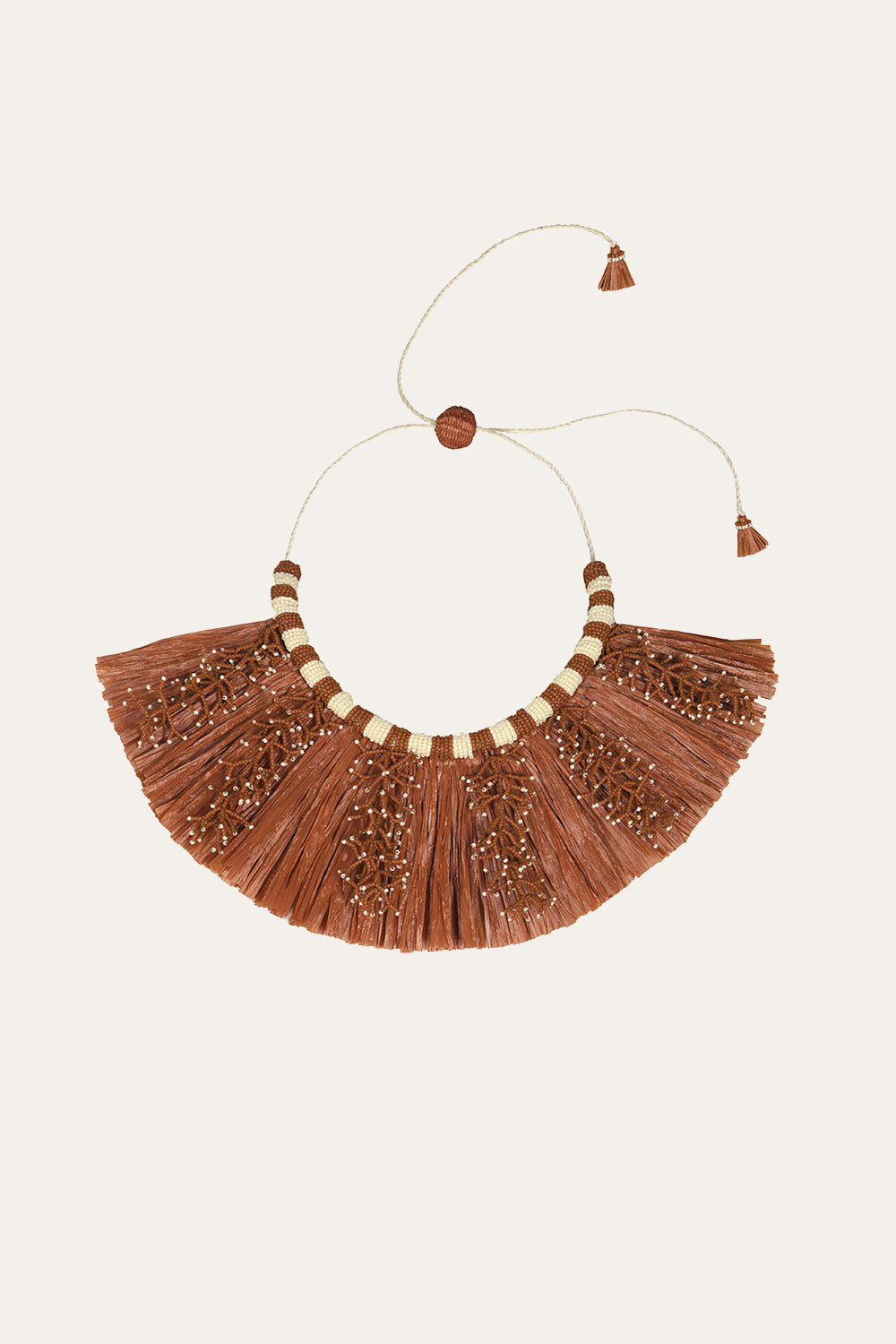 Cine Afrique Necklace in Brown - Johanna Ortiz