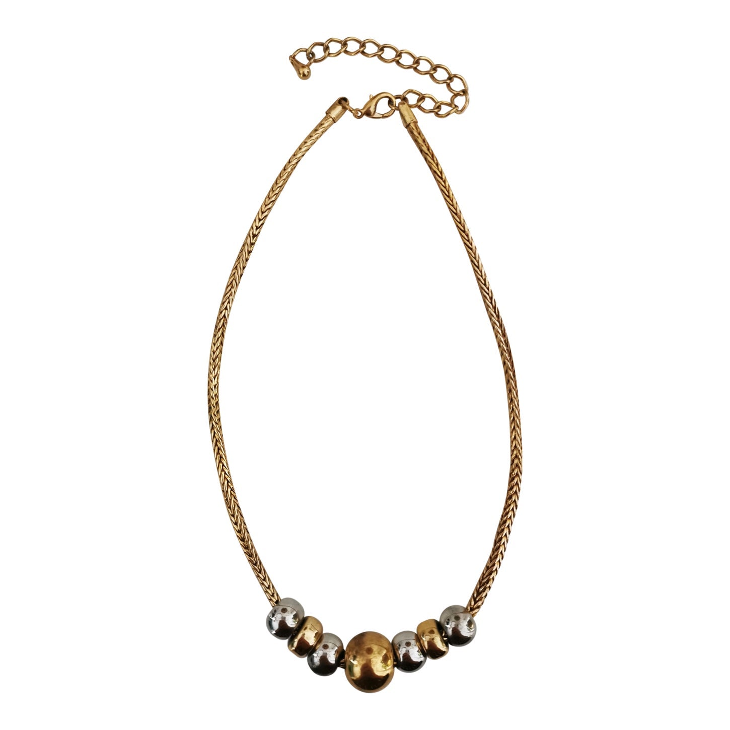 Collier en métal doré