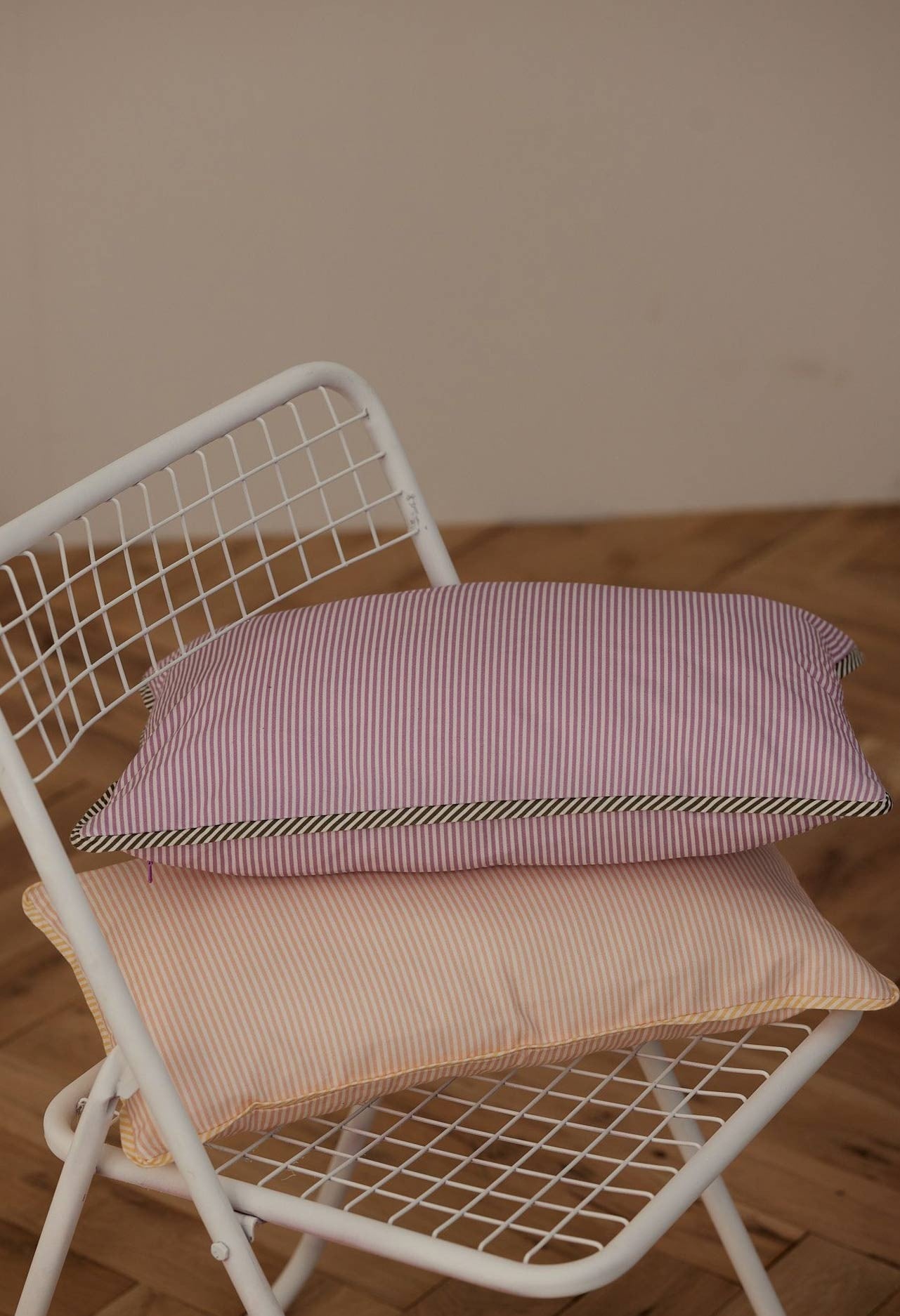 Housse De Coussin En Coton Purple & Kaki 30 X 50 Cm