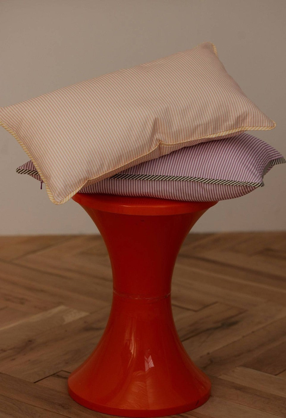 Housse De Coussin En Coton Purple & Kaki 30 X 50 Cm