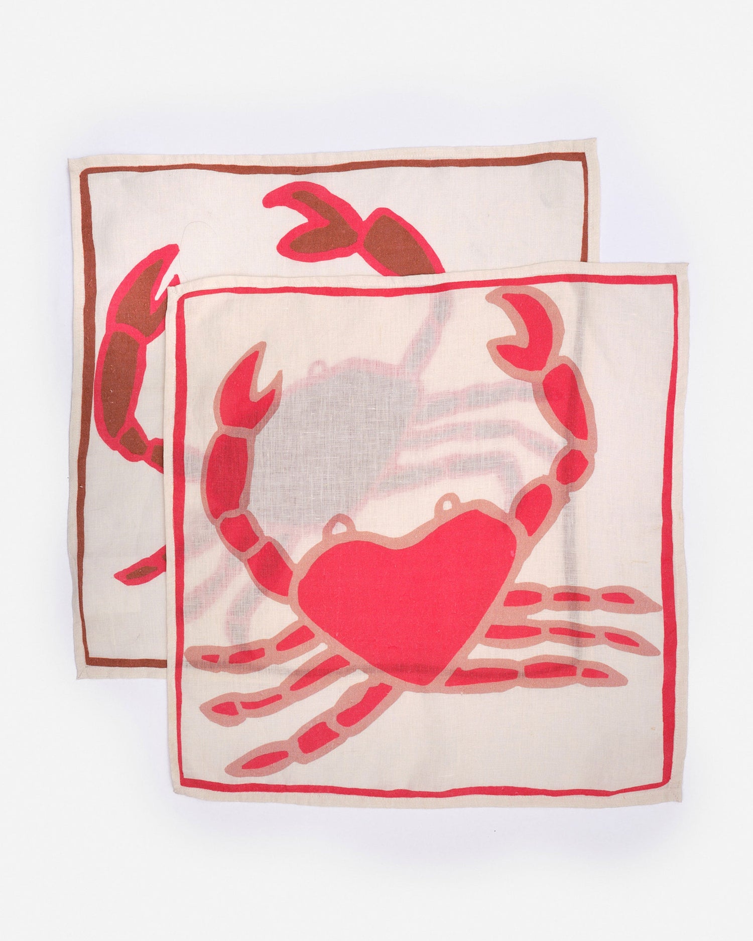 Crab Napkins- Set of 2