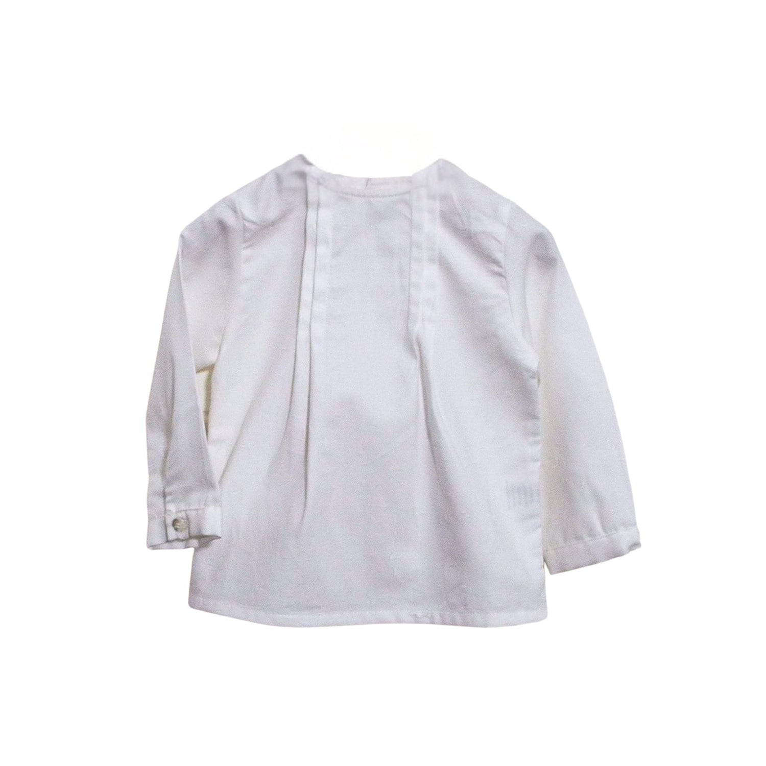 Cyril, blouse en twill de coton blanc