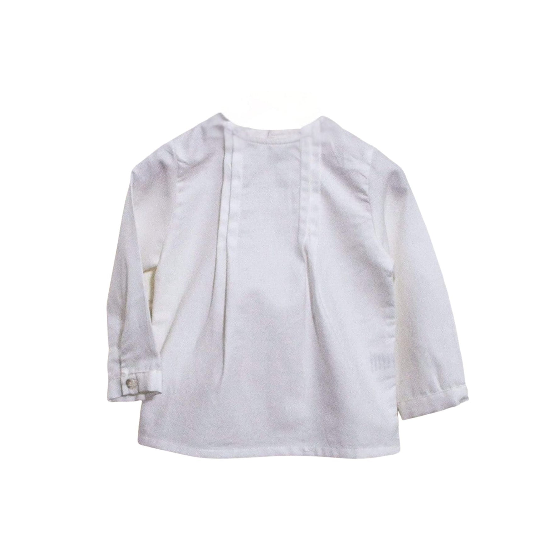 Cyril, blouse en twill de coton blanc