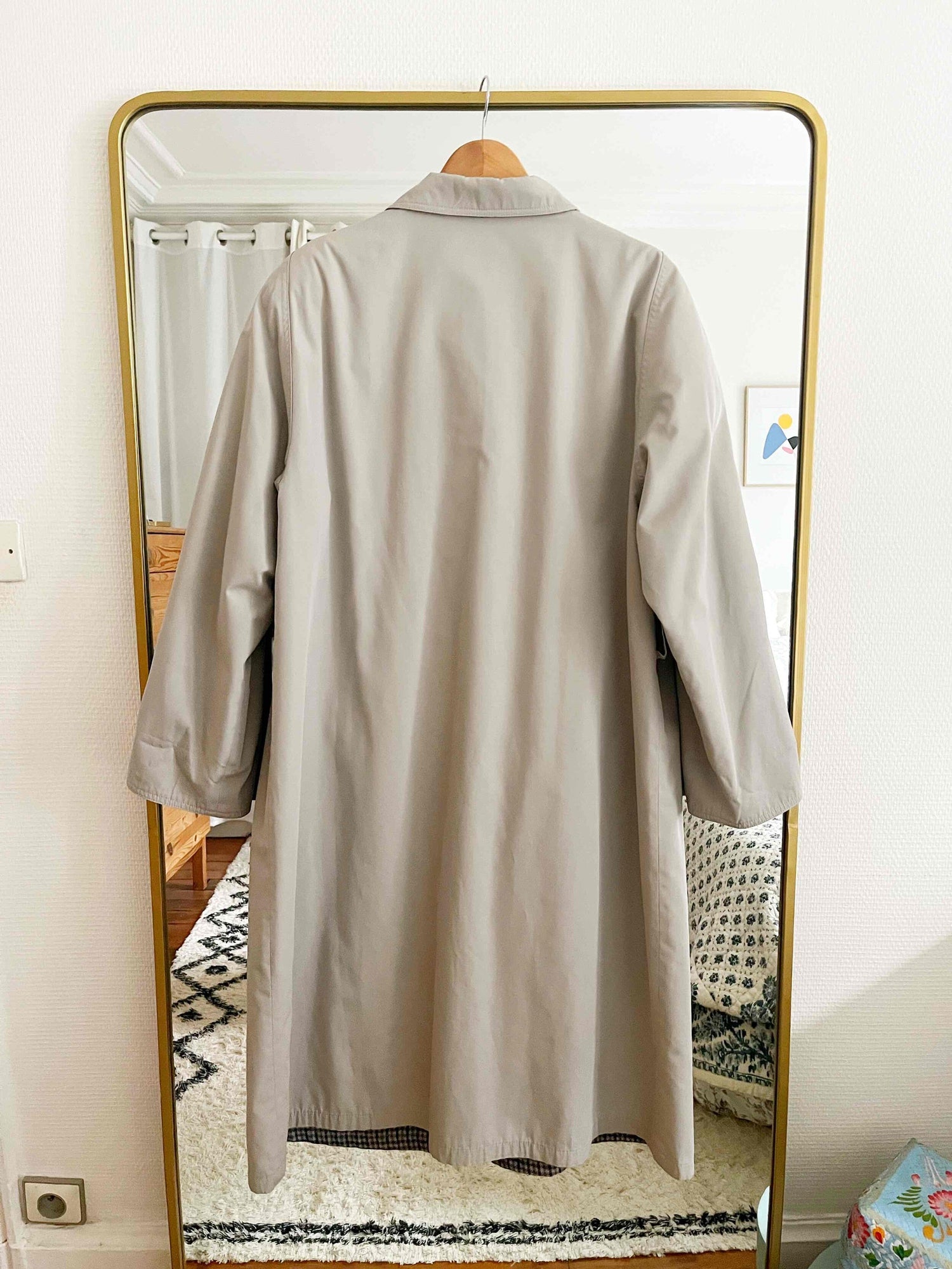 Reversible trench coat