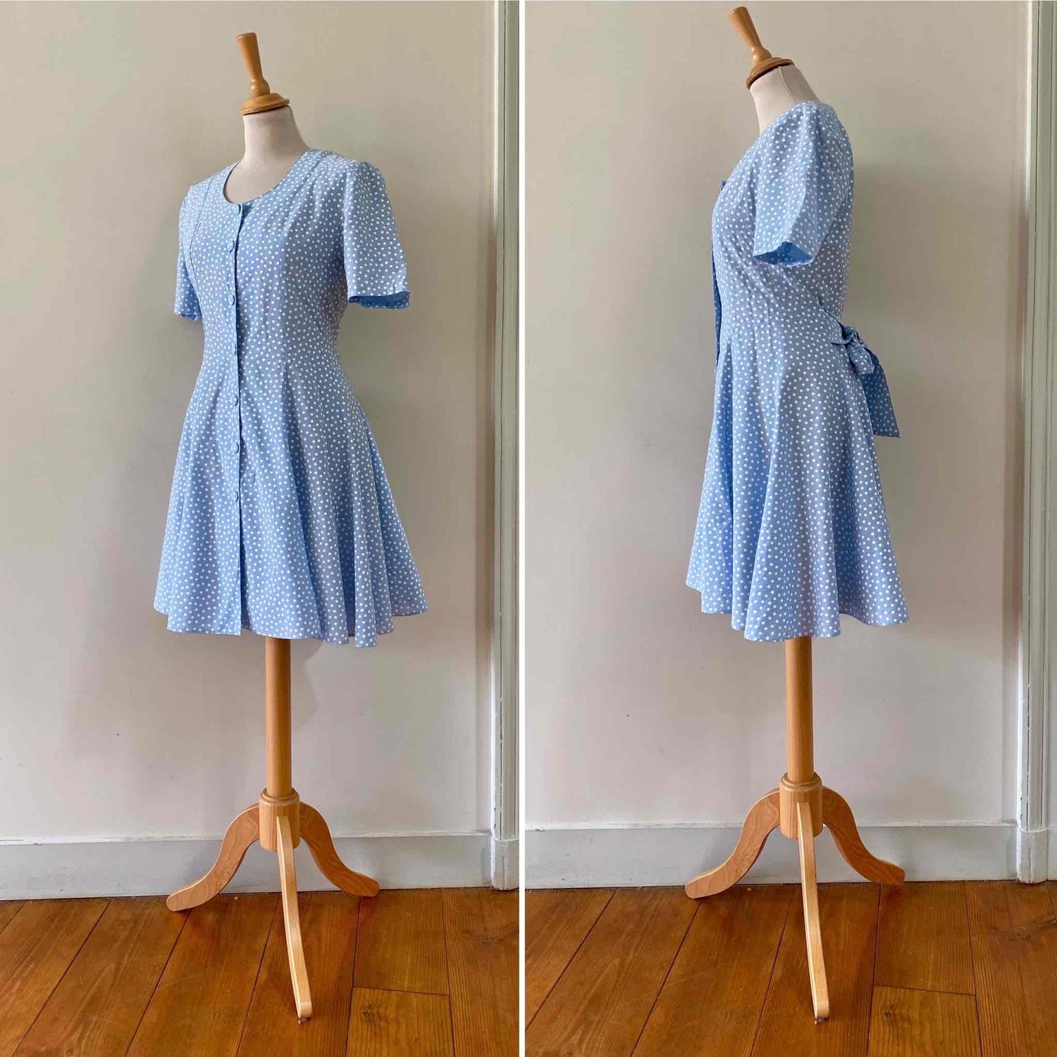 Polka dot mini dress