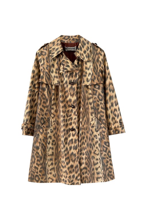 Trench-coat léopard