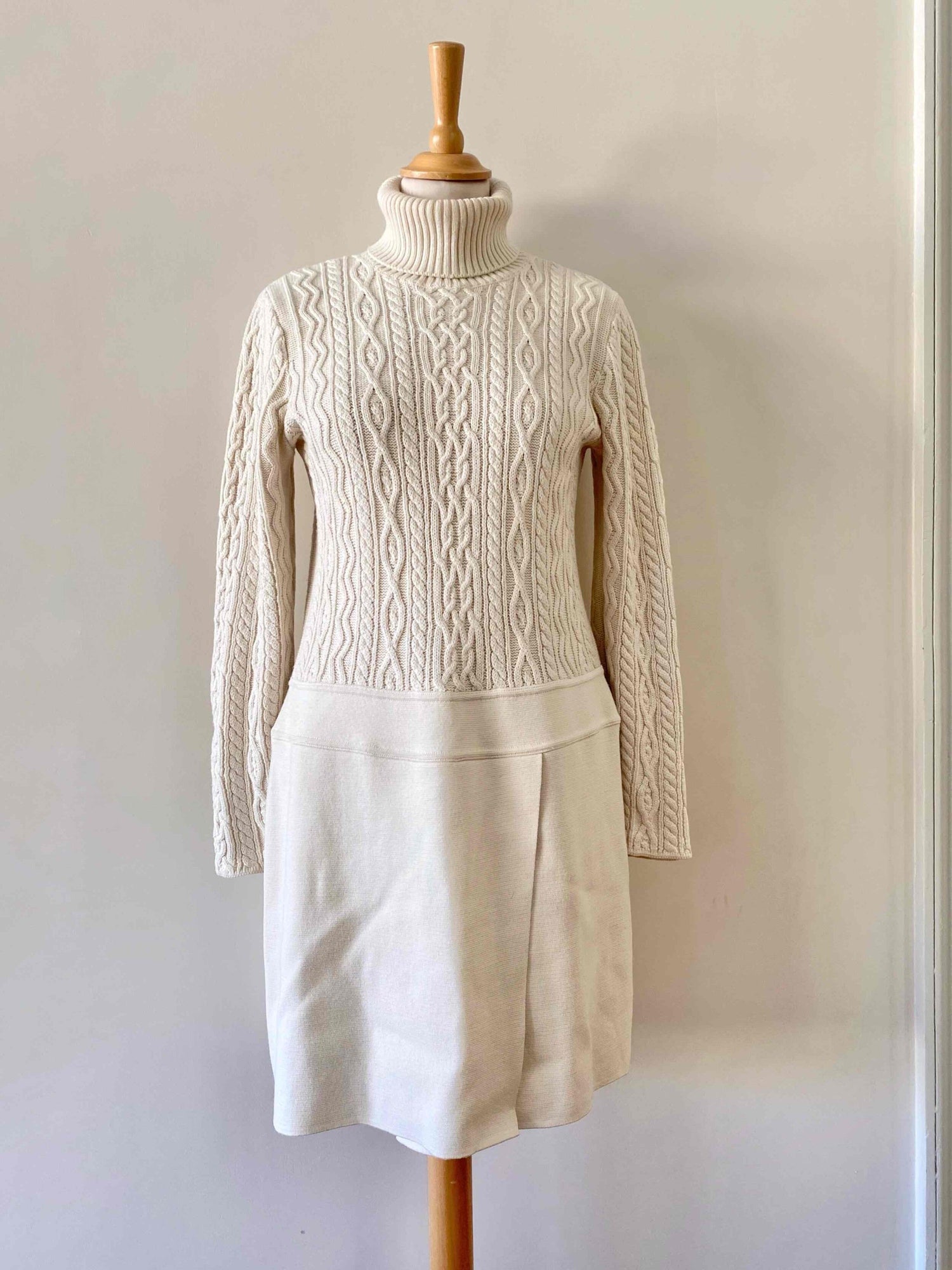 Wool turtleneck dress