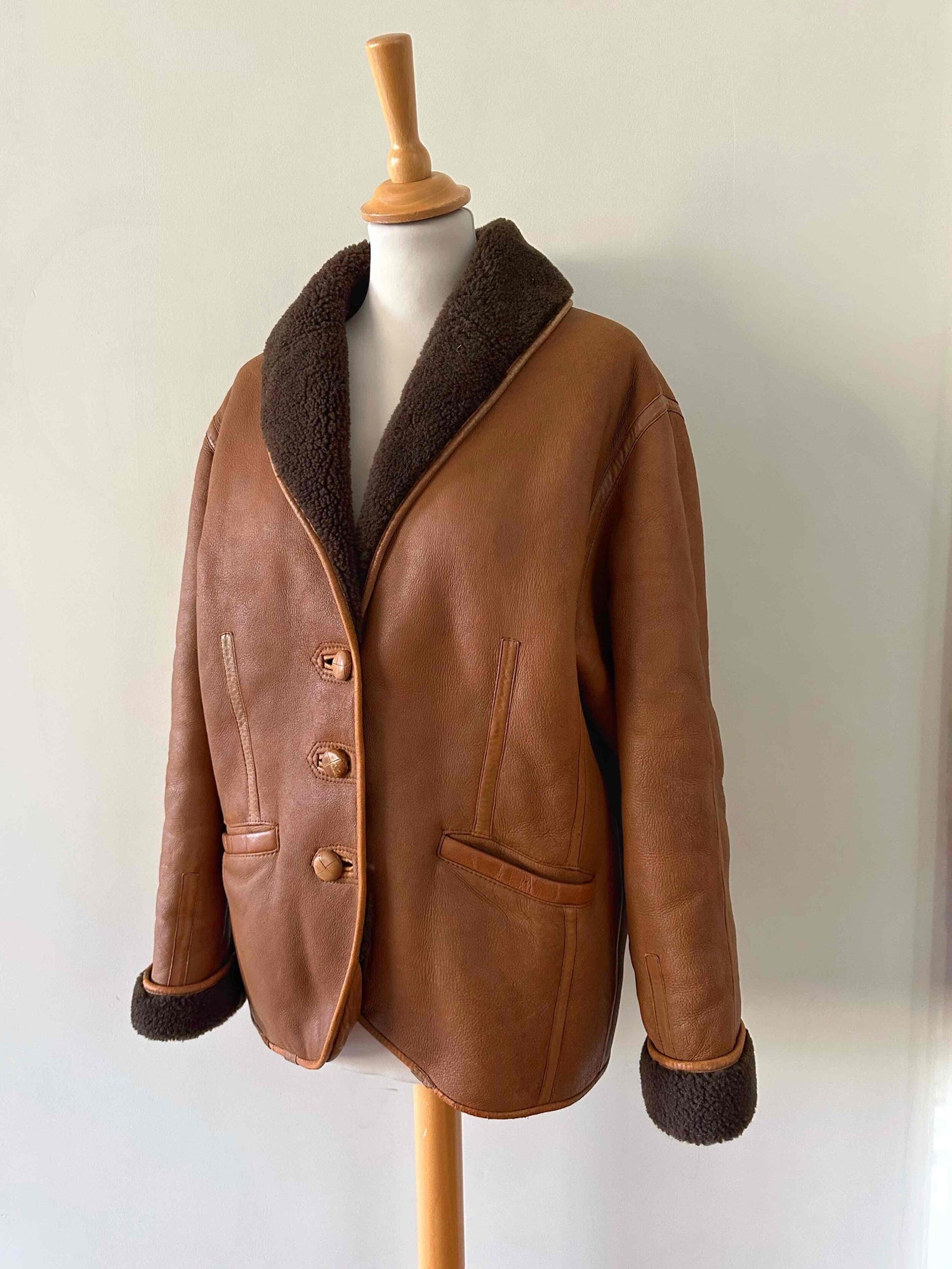 Kenzo sheepskin bomber jacket