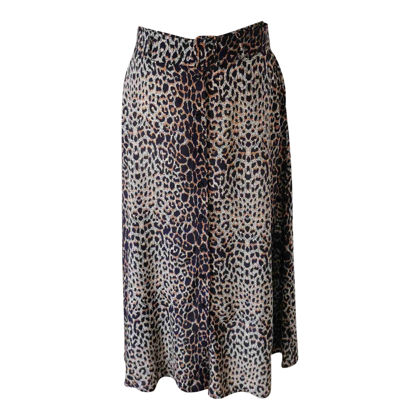 Leopard print maxi skirt
