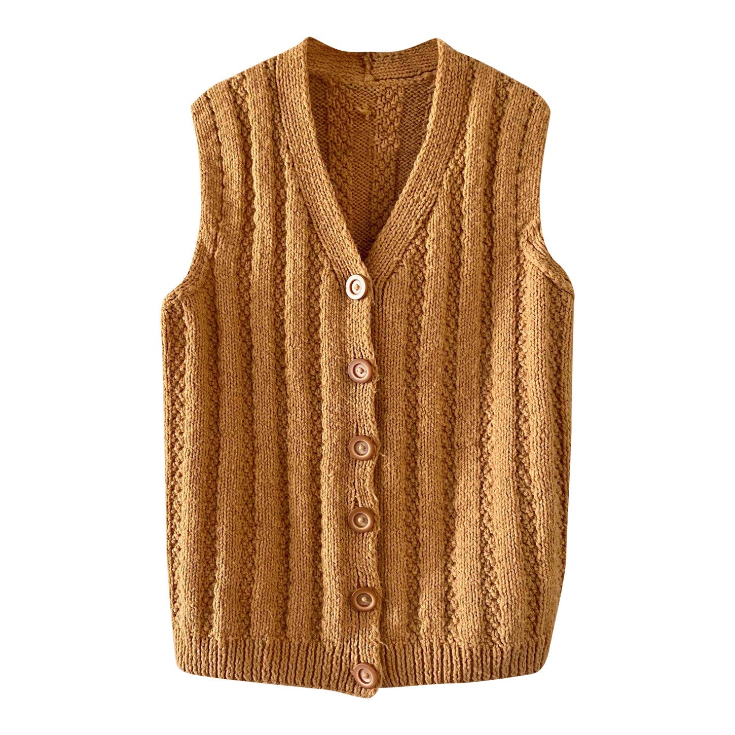 Wool sleeveless vest