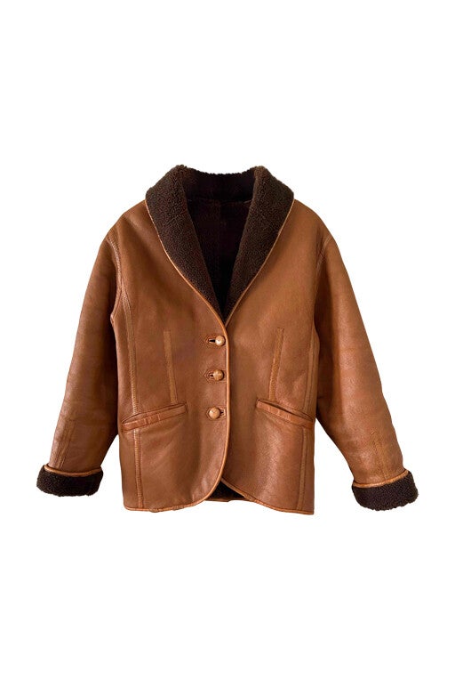 Kenzo sheepskin bomber jacket