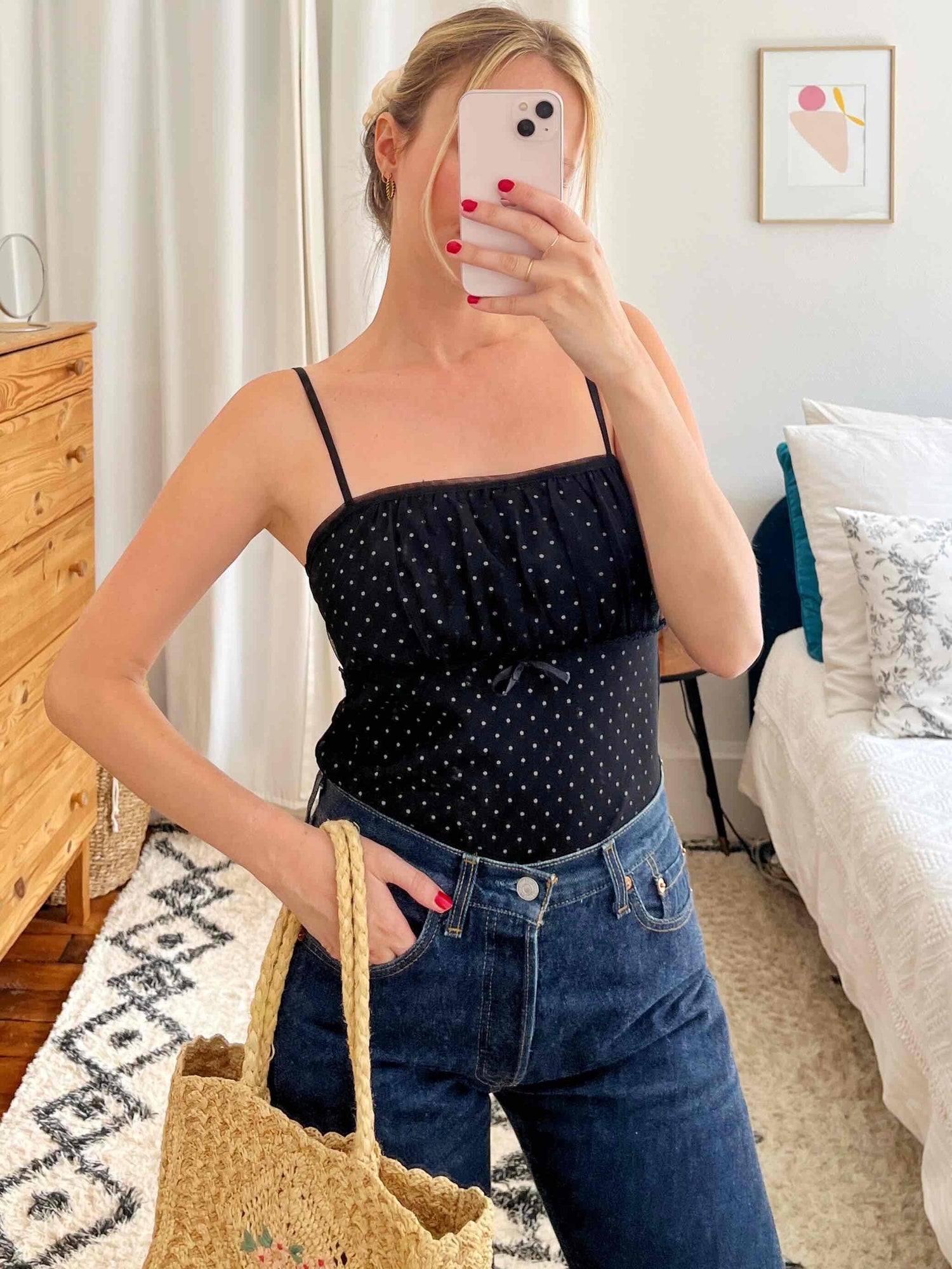 Polka dot camisole
