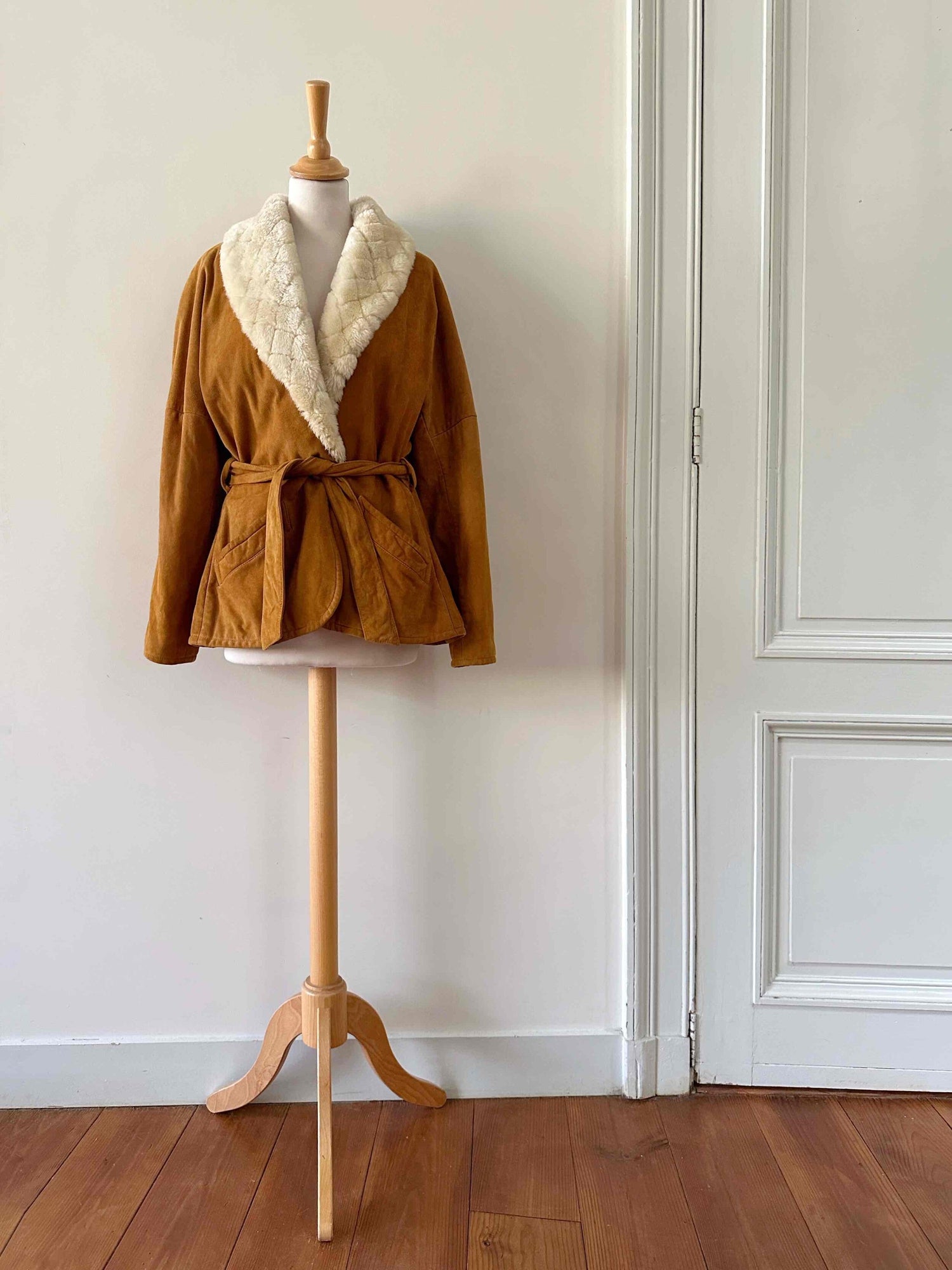 Saharienne en peau lainée