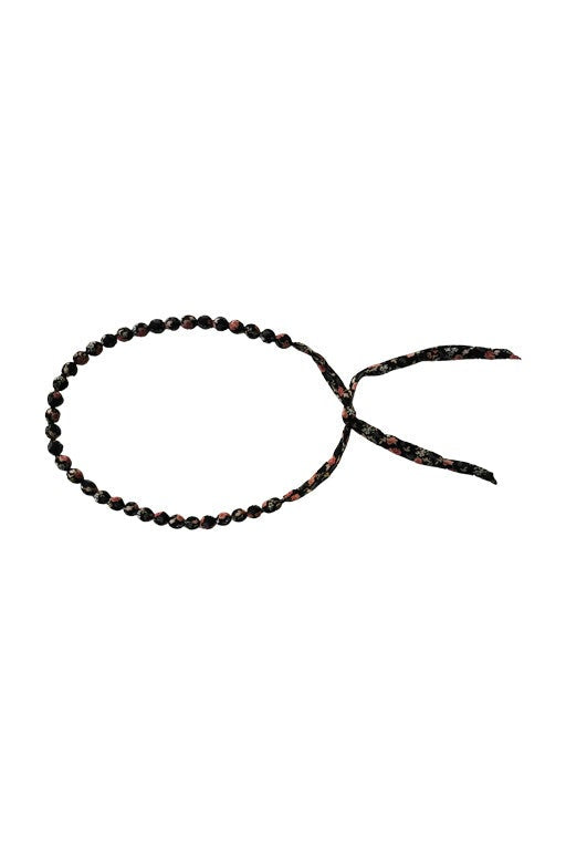 Ceinture en perles à fleurs