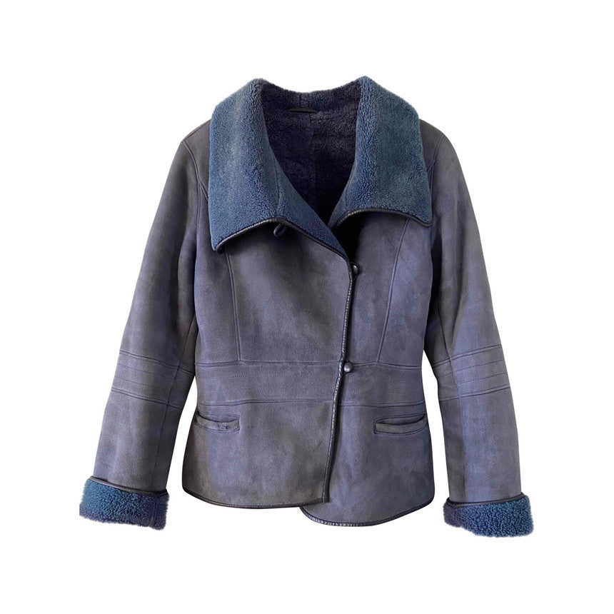 Manteau en peau lainée