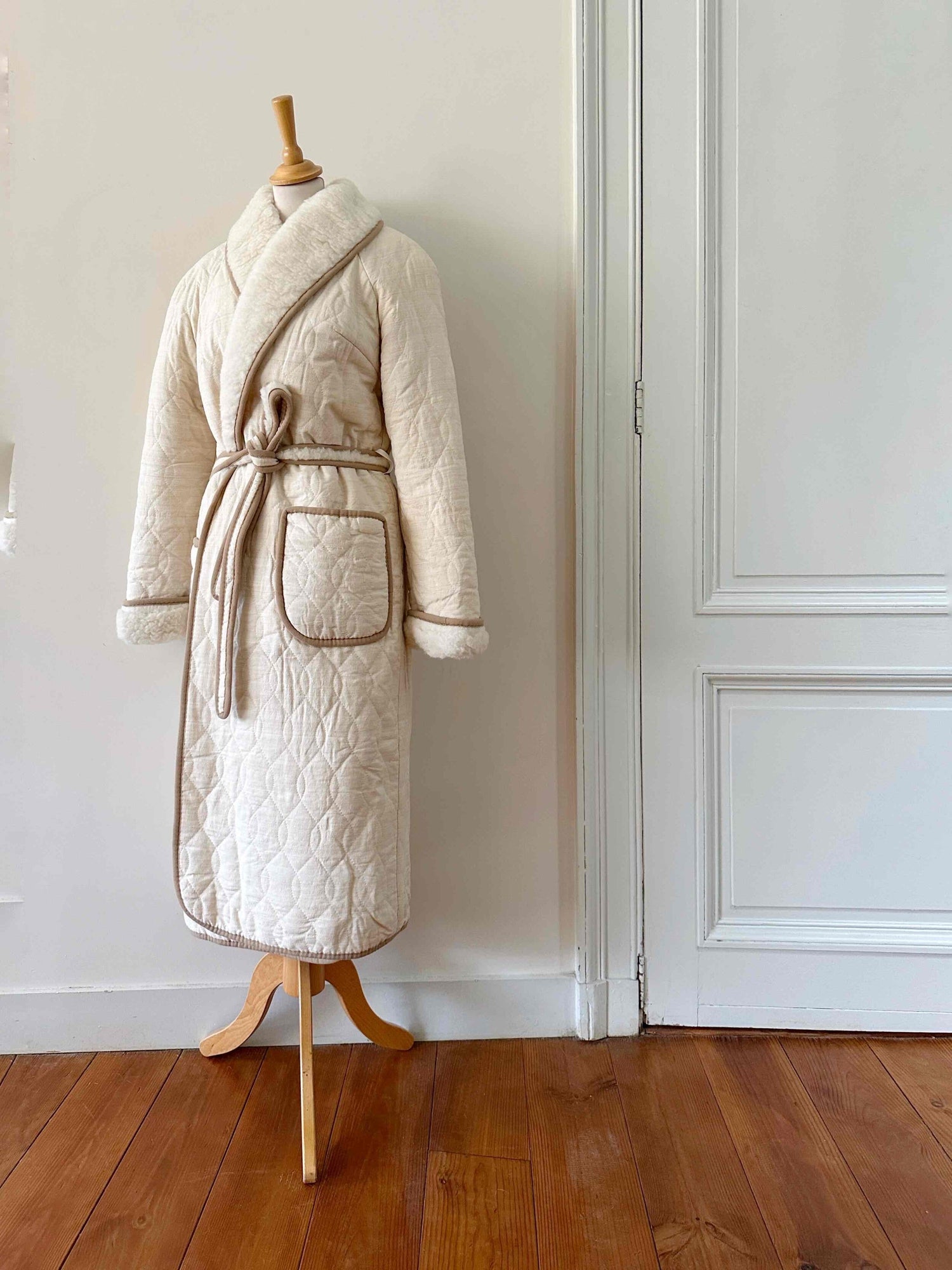 Manteau en laine et soie