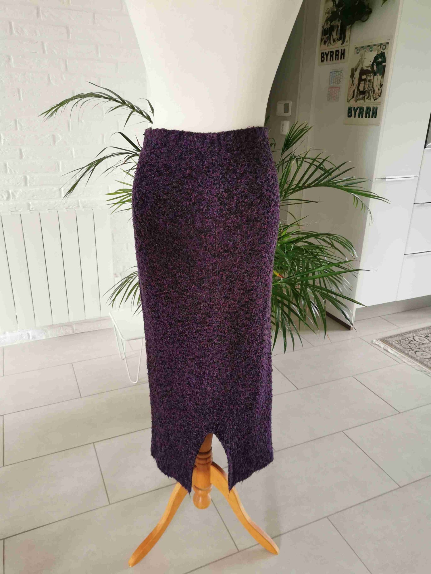 Long knit skirt